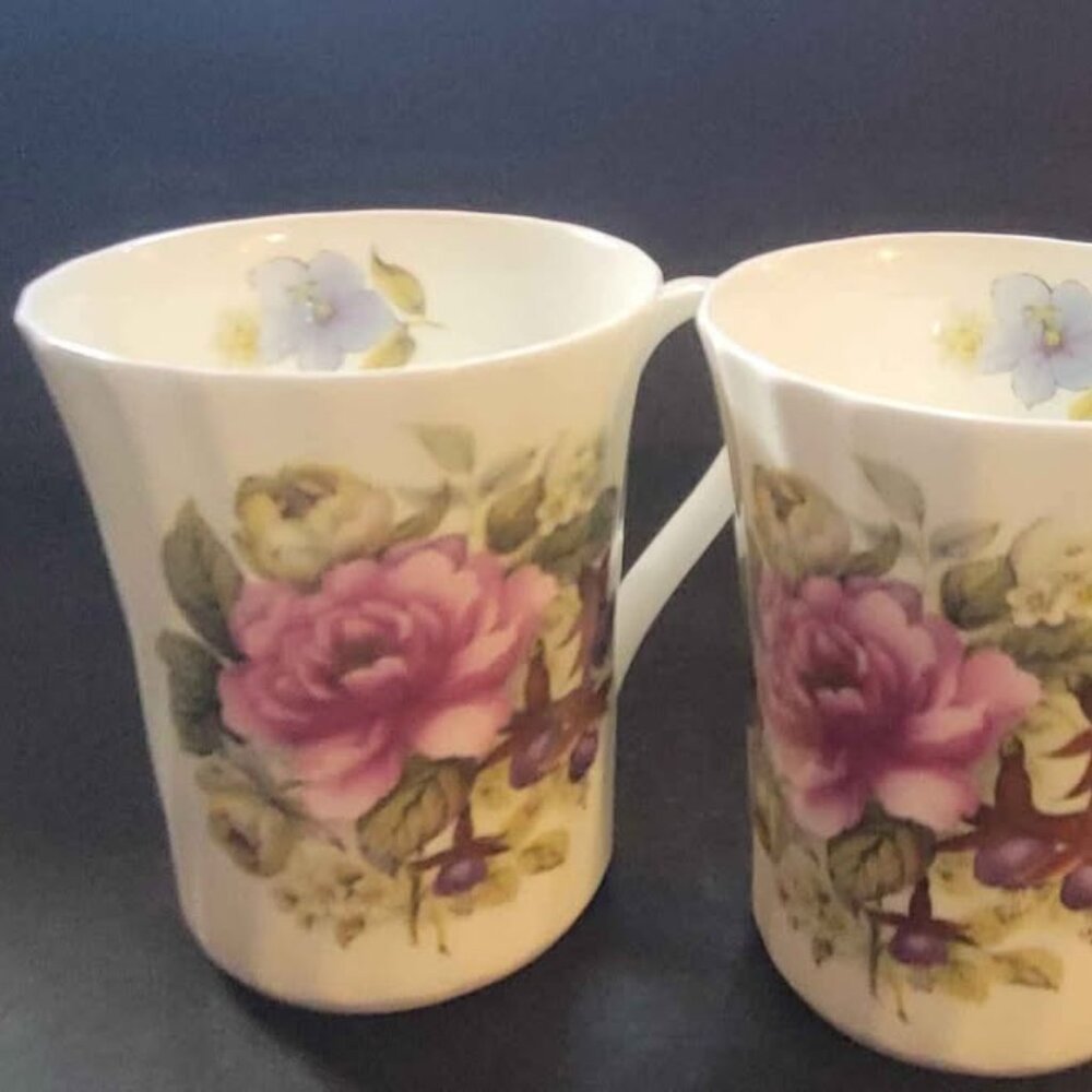 Coffee or Tea Cups Allyn Nelson Collection Of Fine Bone China, Made in England